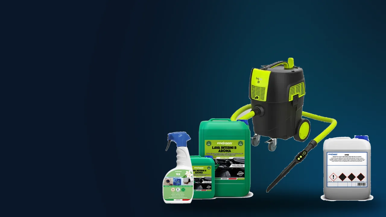 Extraction machine, upholstery cleaner, stain remover and fabric protector for professional upholstery cleaning